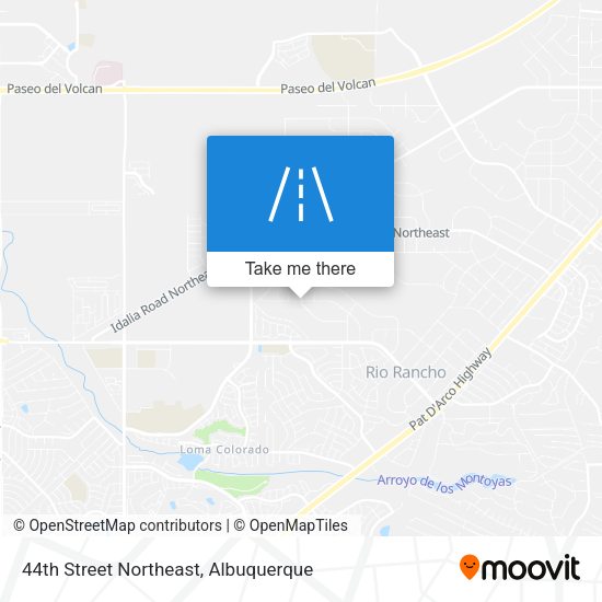 44th Street Northeast map
