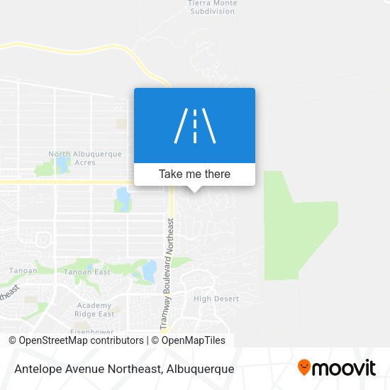 Mapa de Antelope Avenue Northeast