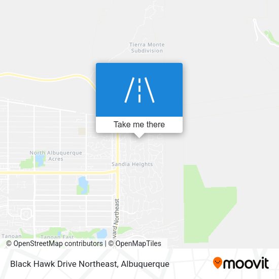Mapa de Black Hawk Drive Northeast