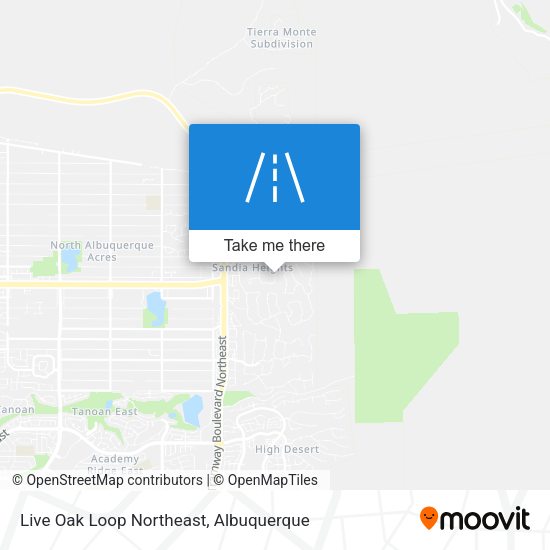 Mapa de Live Oak Loop Northeast