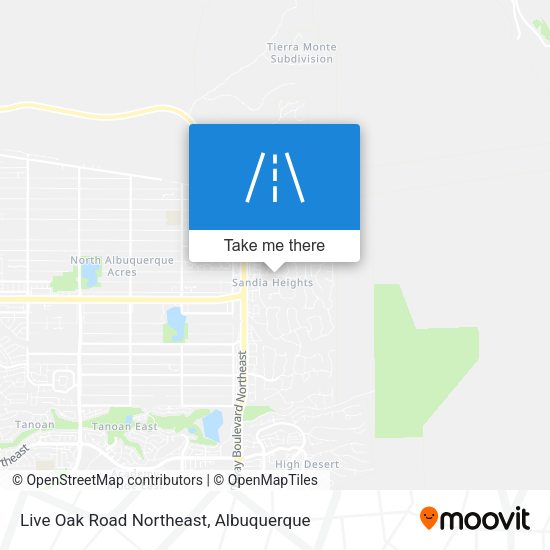 Live Oak Road Northeast map