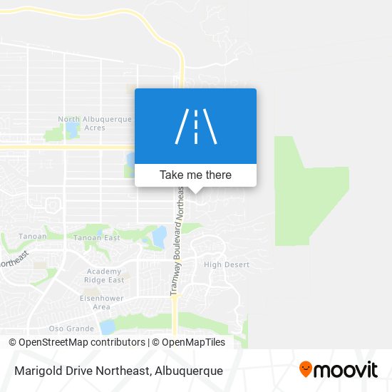 Marigold Drive Northeast map