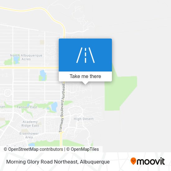 Morning Glory Road Northeast map