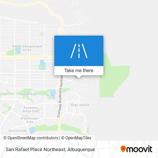 Mapa de San Rafael Place Northeast