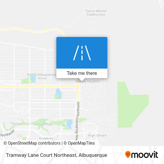 Tramway Lane Court Northeast map