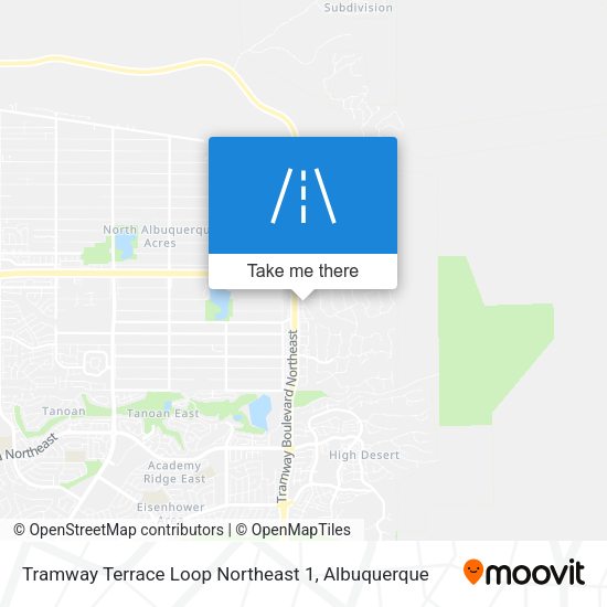 Tramway Terrace Loop Northeast 1 map