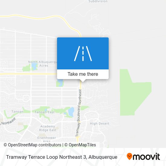 Tramway Terrace Loop Northeast 3 map