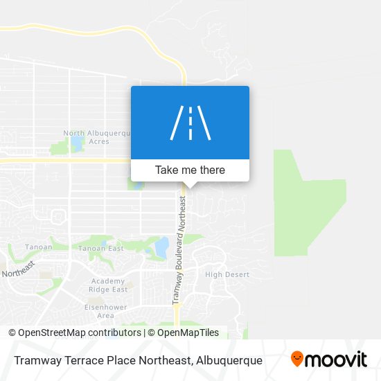 Tramway Terrace Place Northeast map