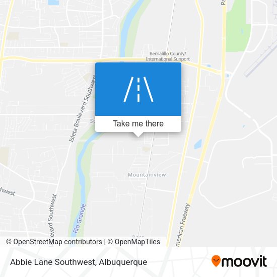 Abbie Lane Southwest map