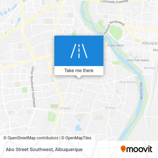 Abo Street Southwest map