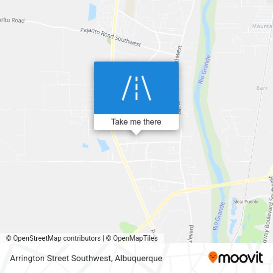 Arrington Street Southwest map