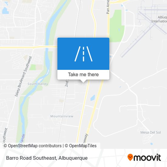 Barro Road Southeast map
