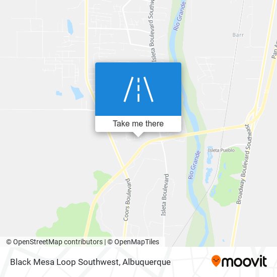 Black Mesa Loop Southwest map