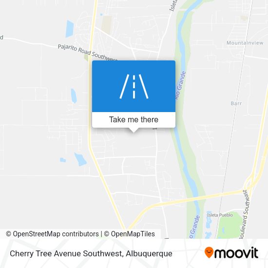 Cherry Tree Avenue Southwest map