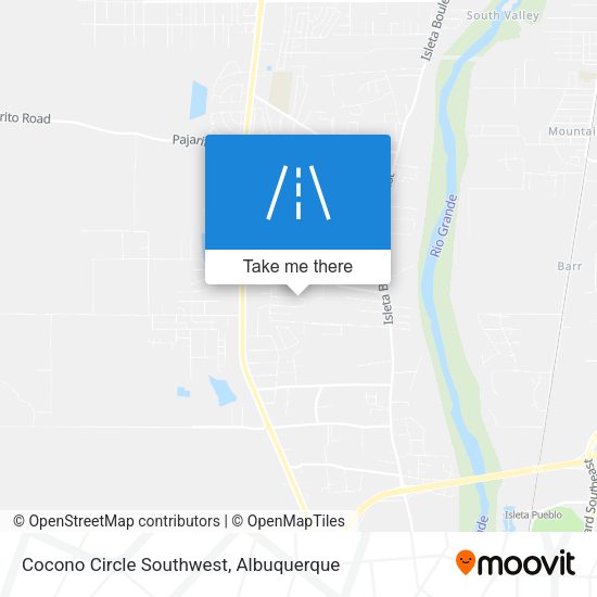 Cocono Circle Southwest map