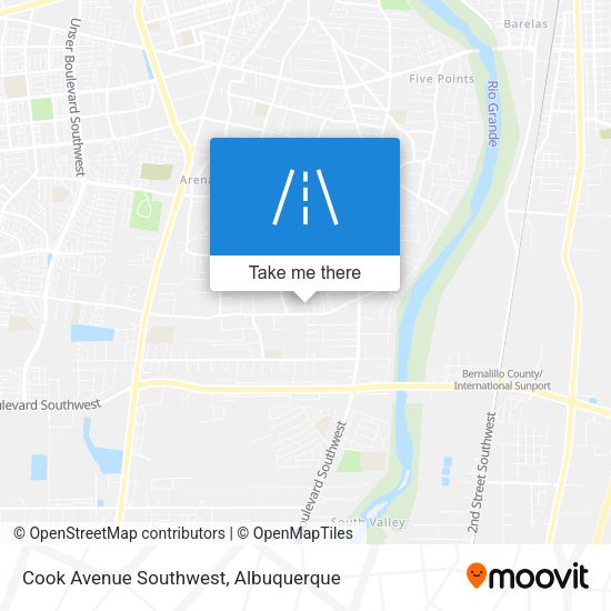 Cook Avenue Southwest map