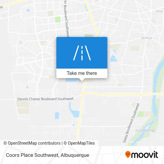 Mapa de Coors Place Southwest