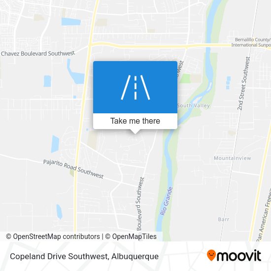 Mapa de Copeland Drive Southwest