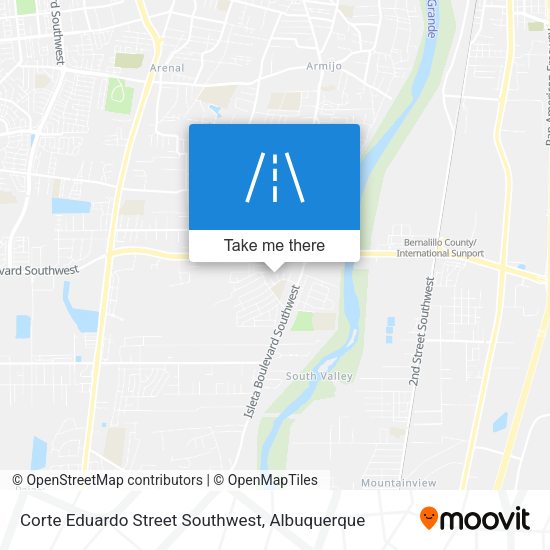 Corte Eduardo Street Southwest map