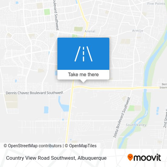 Country View Road Southwest map