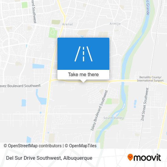 Mapa de Del Sur Drive Southwest