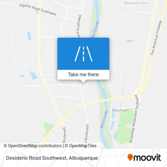 Desiderio Road Southwest map