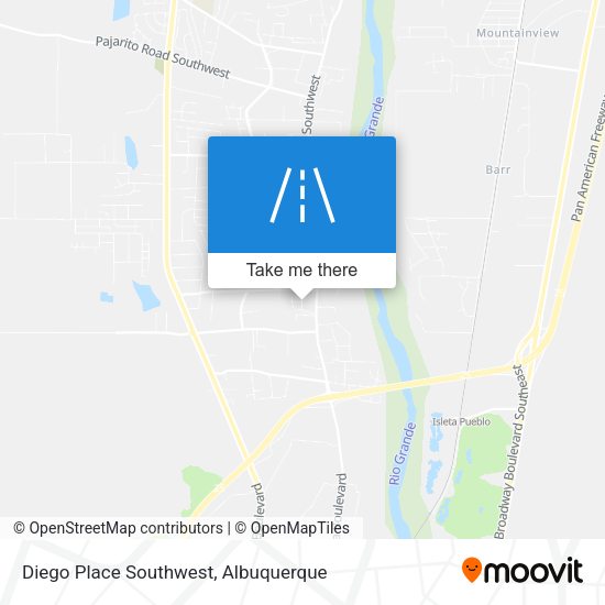 Diego Place Southwest map