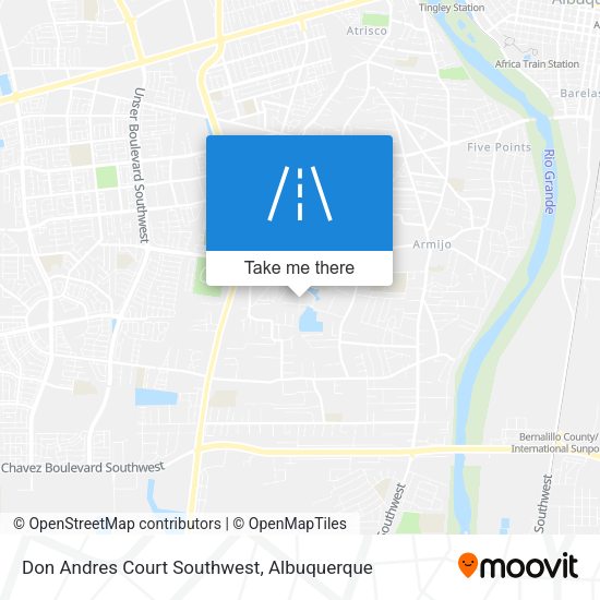 Mapa de Don Andres Court Southwest