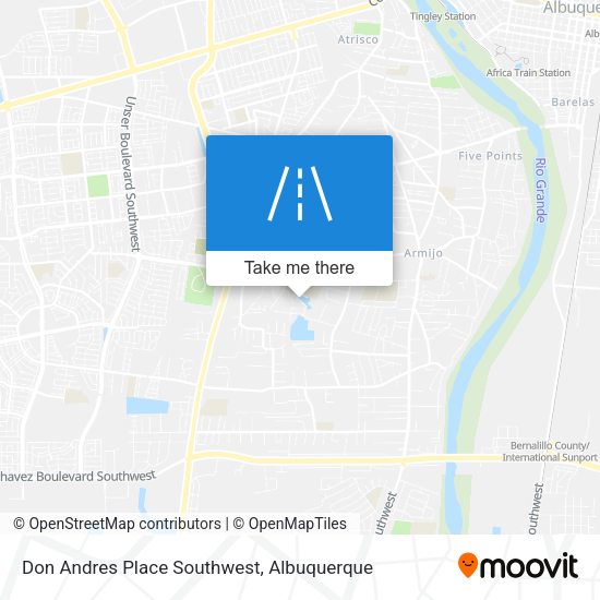 Mapa de Don Andres Place Southwest