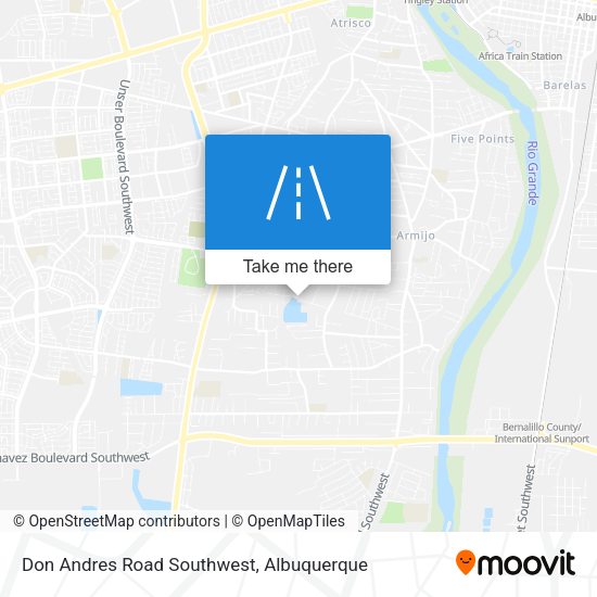 Mapa de Don Andres Road Southwest