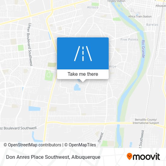Don Anres Place Southwest map