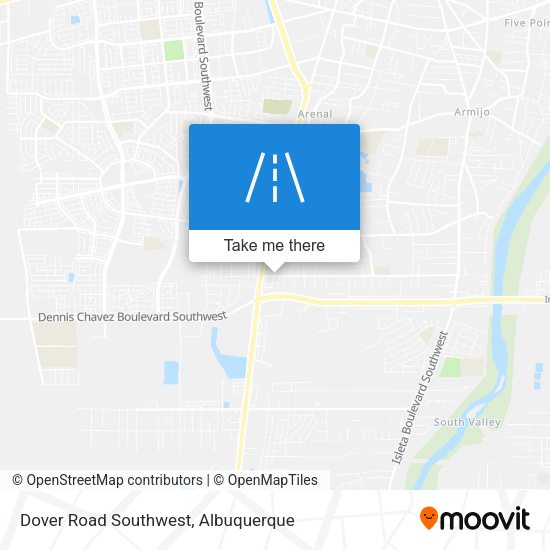 Dover Road Southwest map