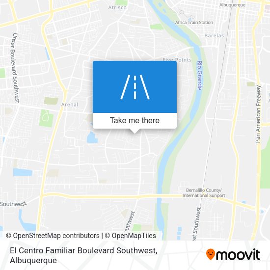 Mapa de El Centro Familiar Boulevard Southwest