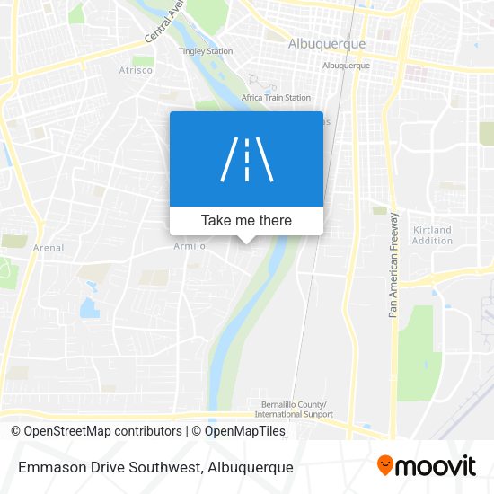 Emmason Drive Southwest map