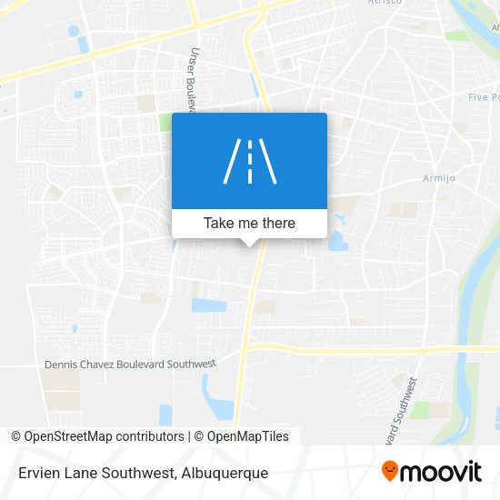 Ervien Lane Southwest map