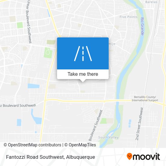 Mapa de Fantozzi Road Southwest