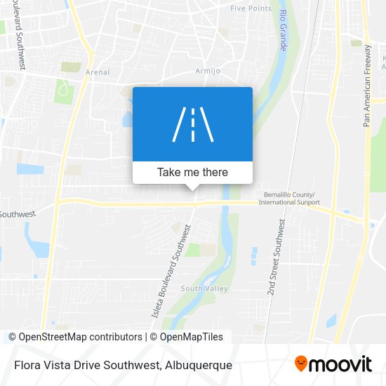 Mapa de Flora Vista Drive Southwest