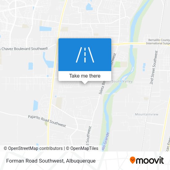 Forman Road Southwest map
