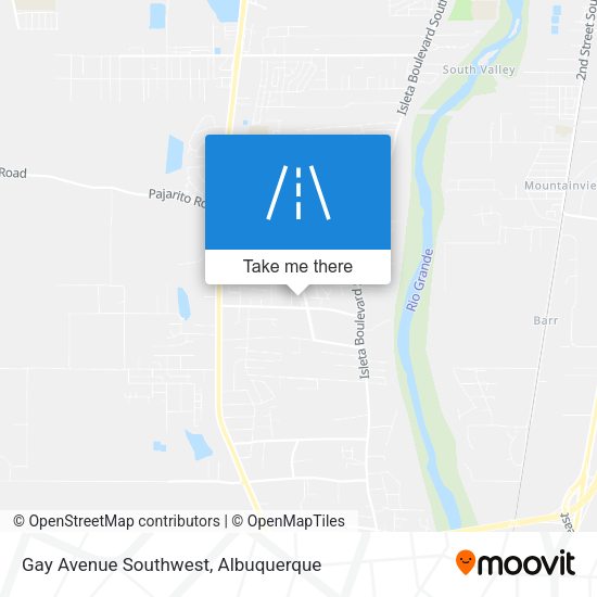 Gay Avenue Southwest map