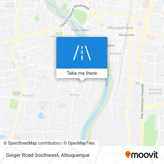 Geiger Road Southwest map