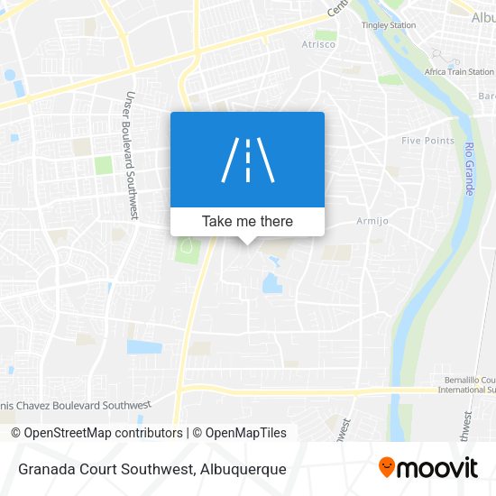 Granada Court Southwest map