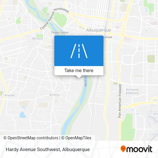 Hardy Avenue Southwest map