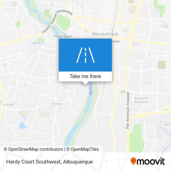 Mapa de Hardy Court Southwest