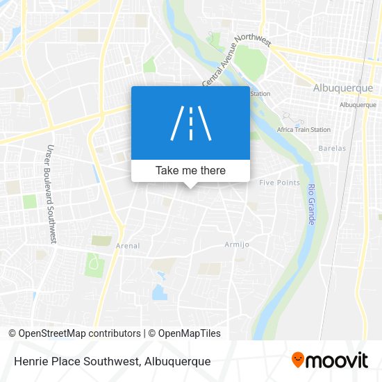 Henrie Place Southwest map