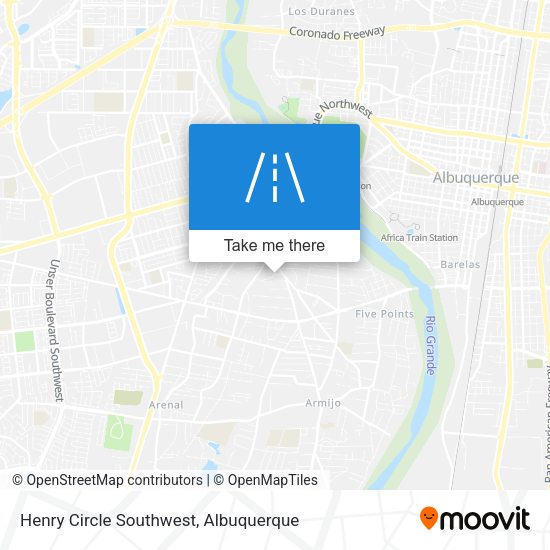 Henry Circle Southwest map