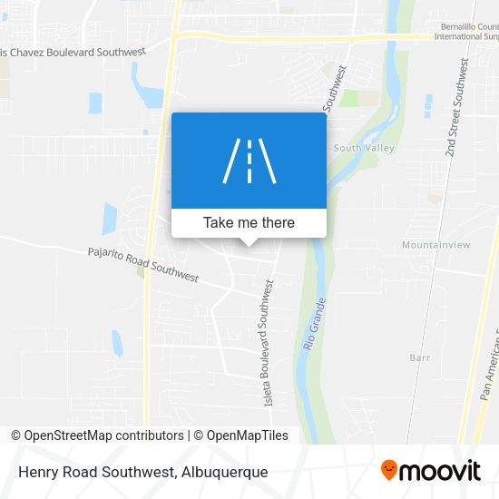 Henry Road Southwest map