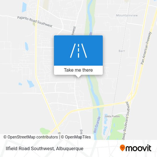 Ilfield Road Southwest map