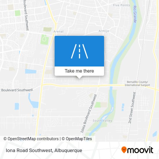 Mapa de Iona Road Southwest