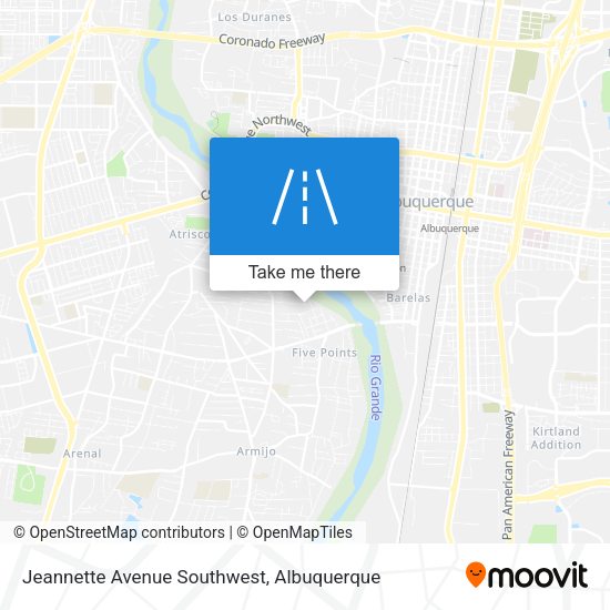Jeannette Avenue Southwest map