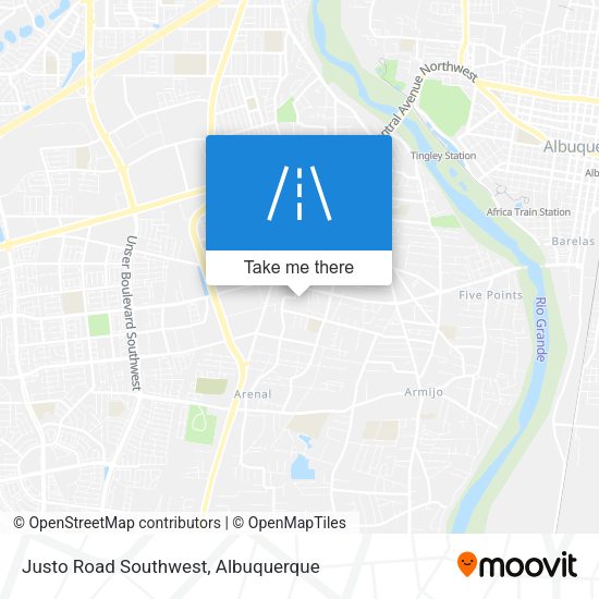 Mapa de Justo Road Southwest